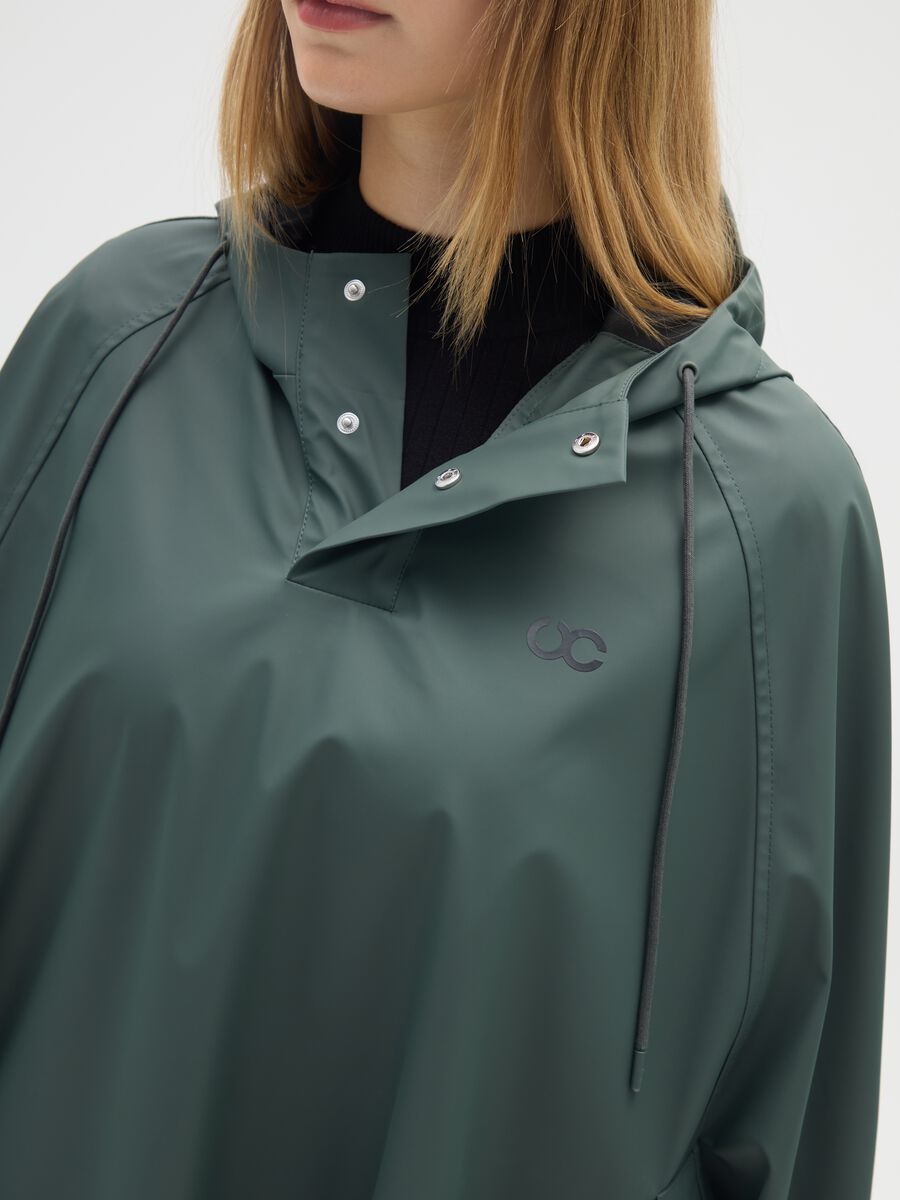 Green waterproof jacket regular fit_3