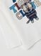 White pure cotton children's T-shirt with print_2