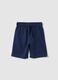 Boy's blue shorts in 100% cotton with regular fit_0