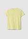 Girls&rsquo; yellow stretch cotton regular-fit T-shirt_1