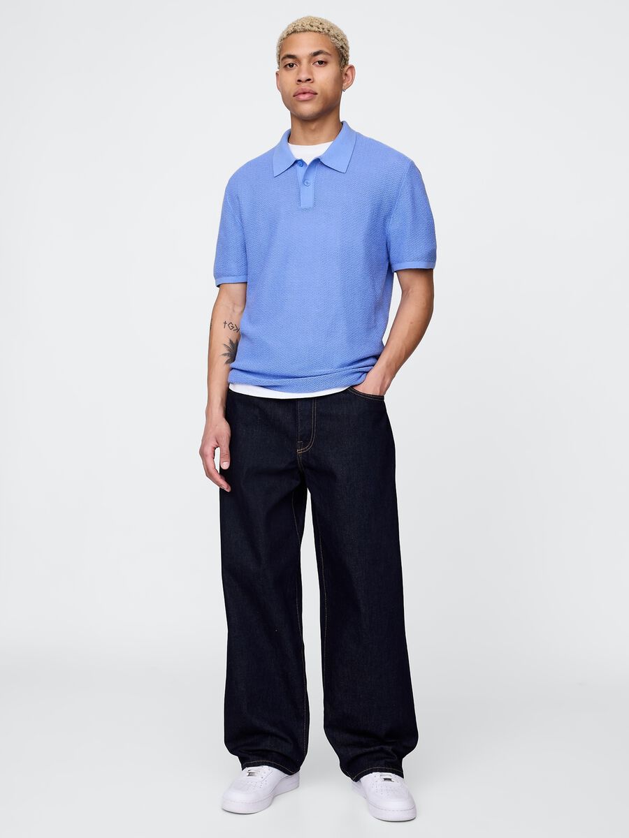 OVS Light Blue Short Sleeve Polo_1