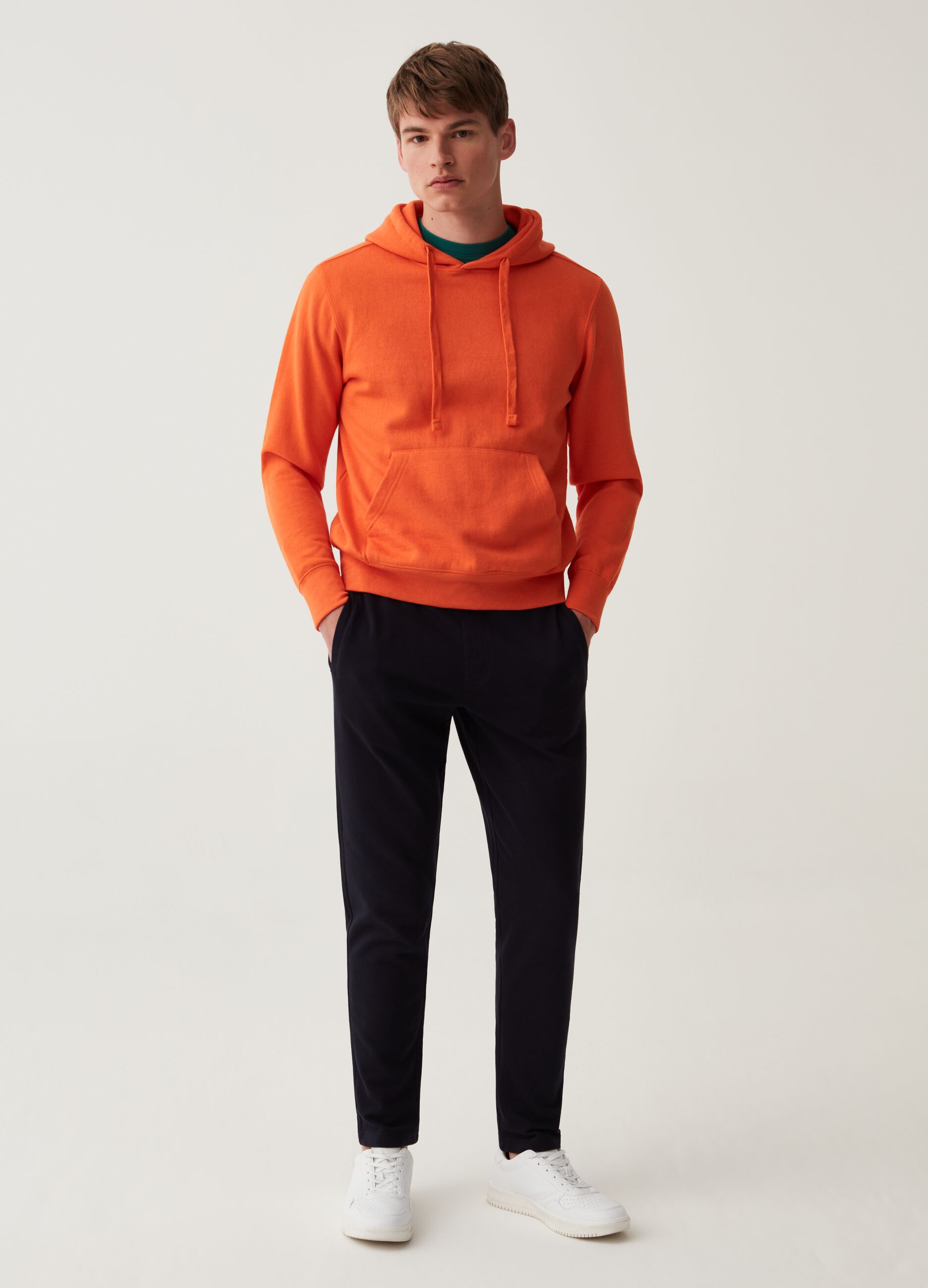 Joggers in French Terry con coulisse_0