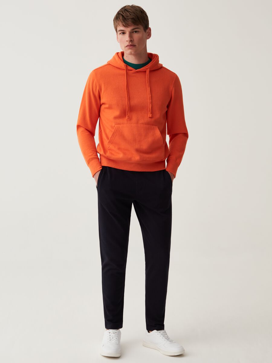Joggers in French Terry con coulisse_0