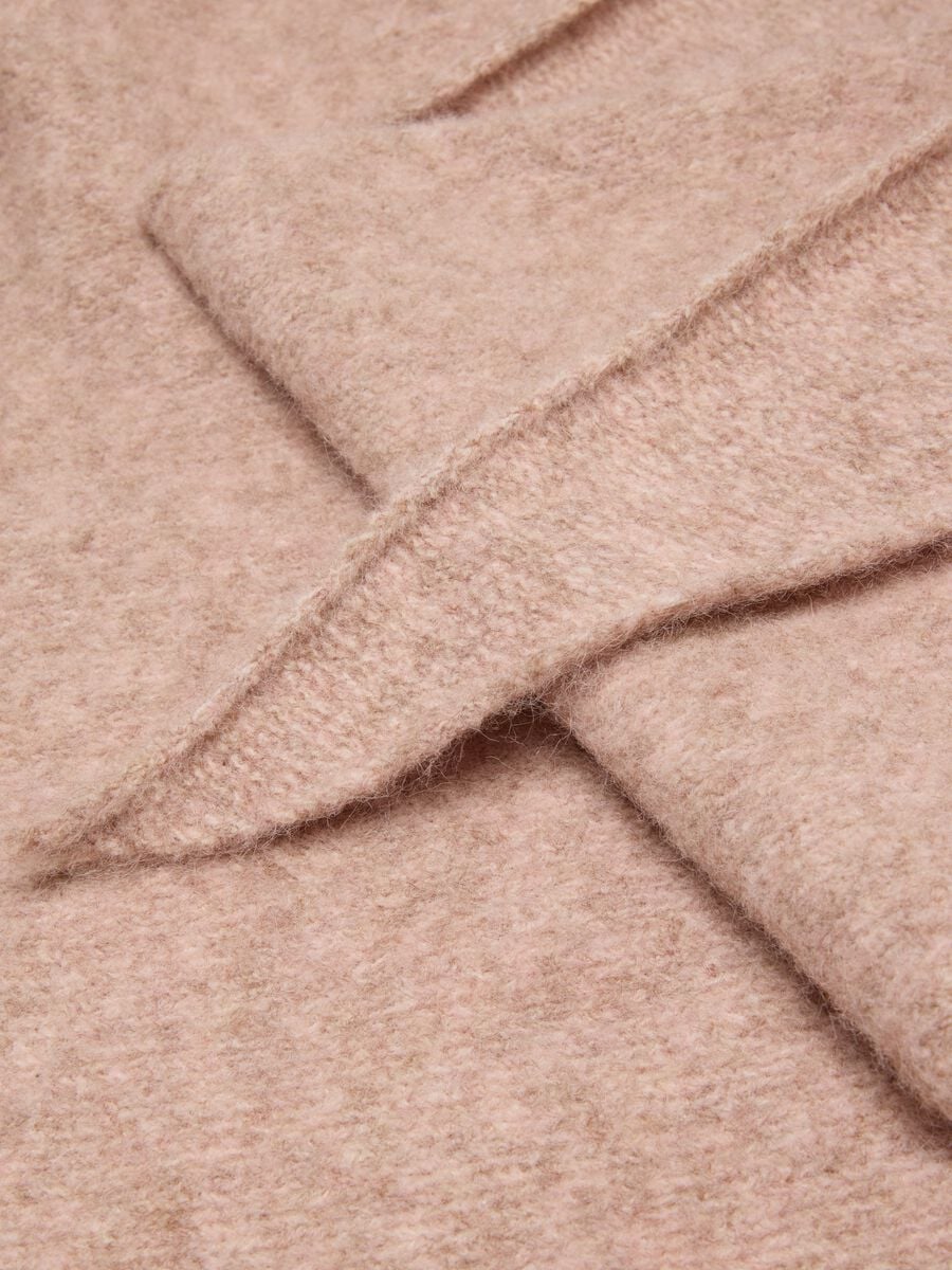 Pink stretch wool scarf_2