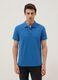 Navy blue organic cotton regular-fit short-sleeve polo_2