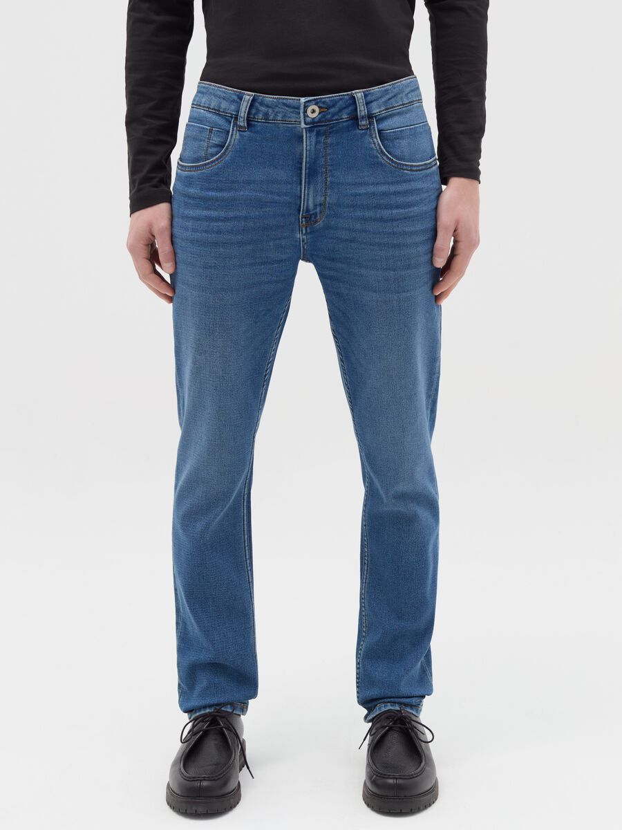 Skinny-fit jeans with fading_1