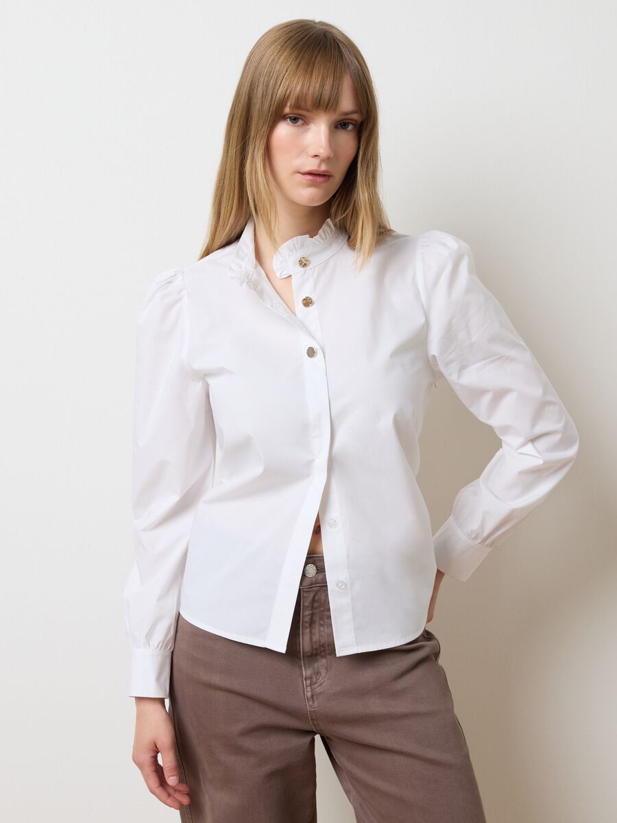 White pure cotton shirt regular fit_0