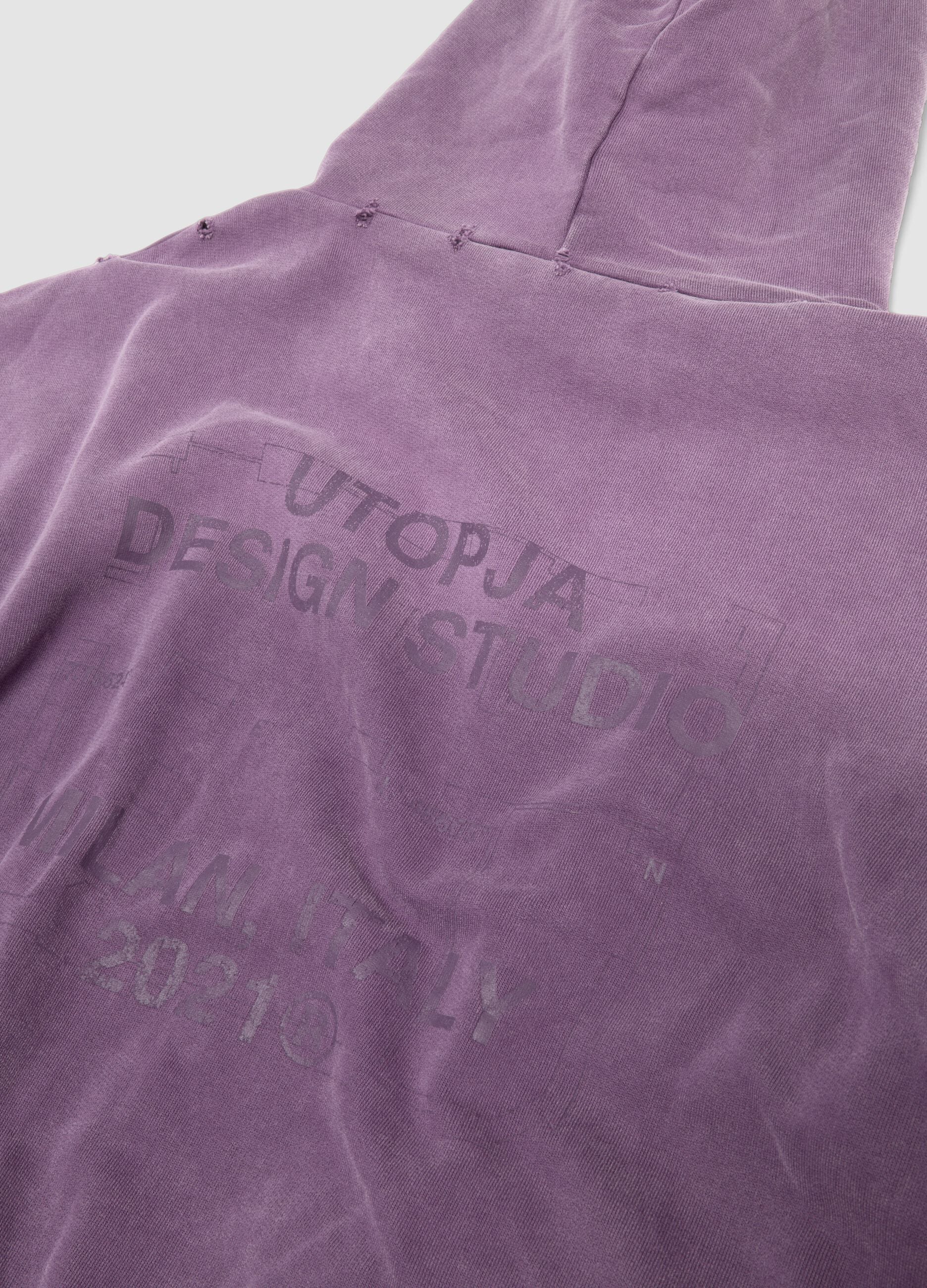 Hoodie Sunfaded Burgundy