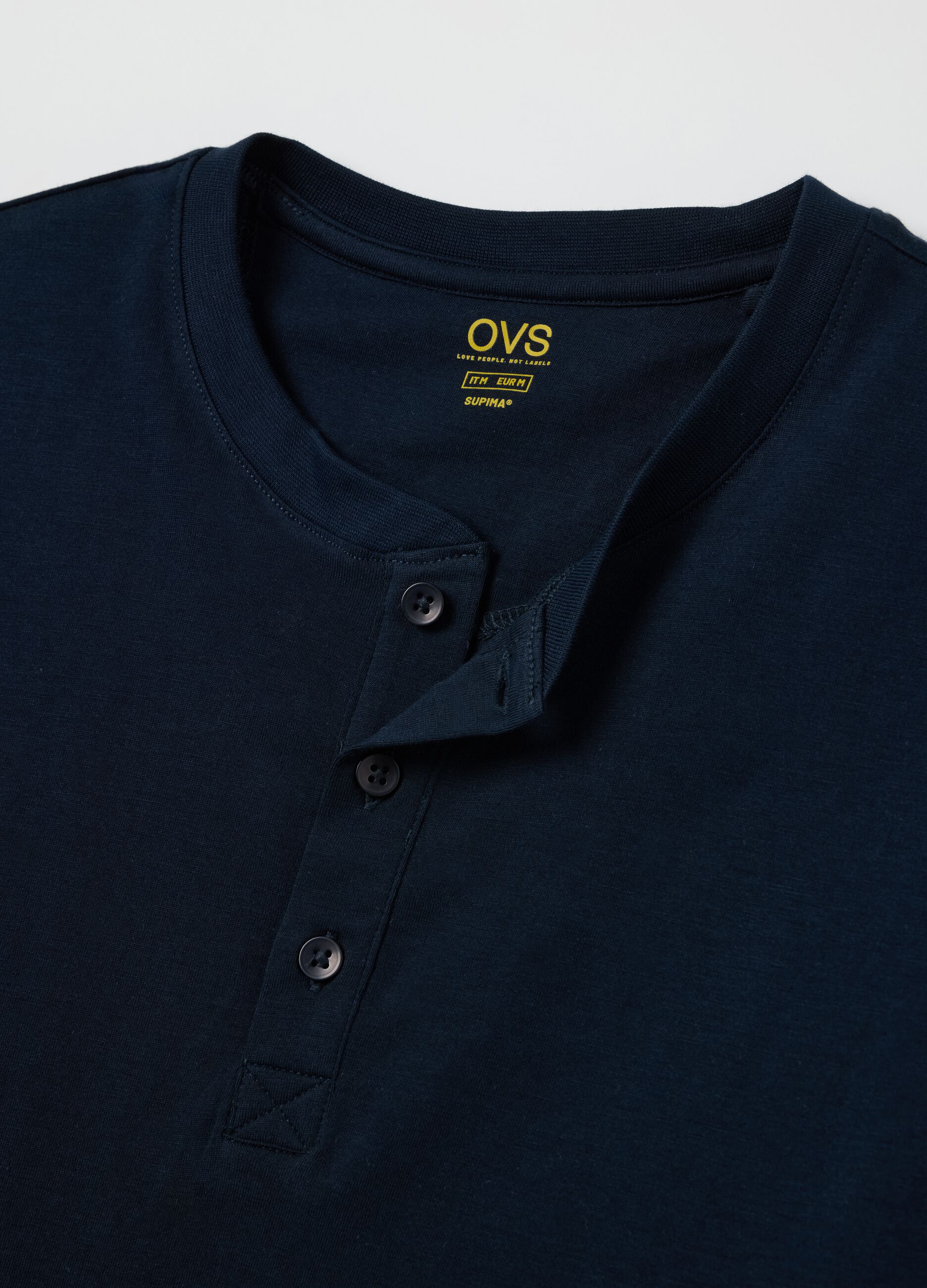 Blue T-shirt in Supima cotton