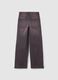 Girls' purple stretchy cotton skater jeans_1