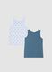 2-pack of boys&rsquo; multicolour pure cotton vests, regular fit_1
