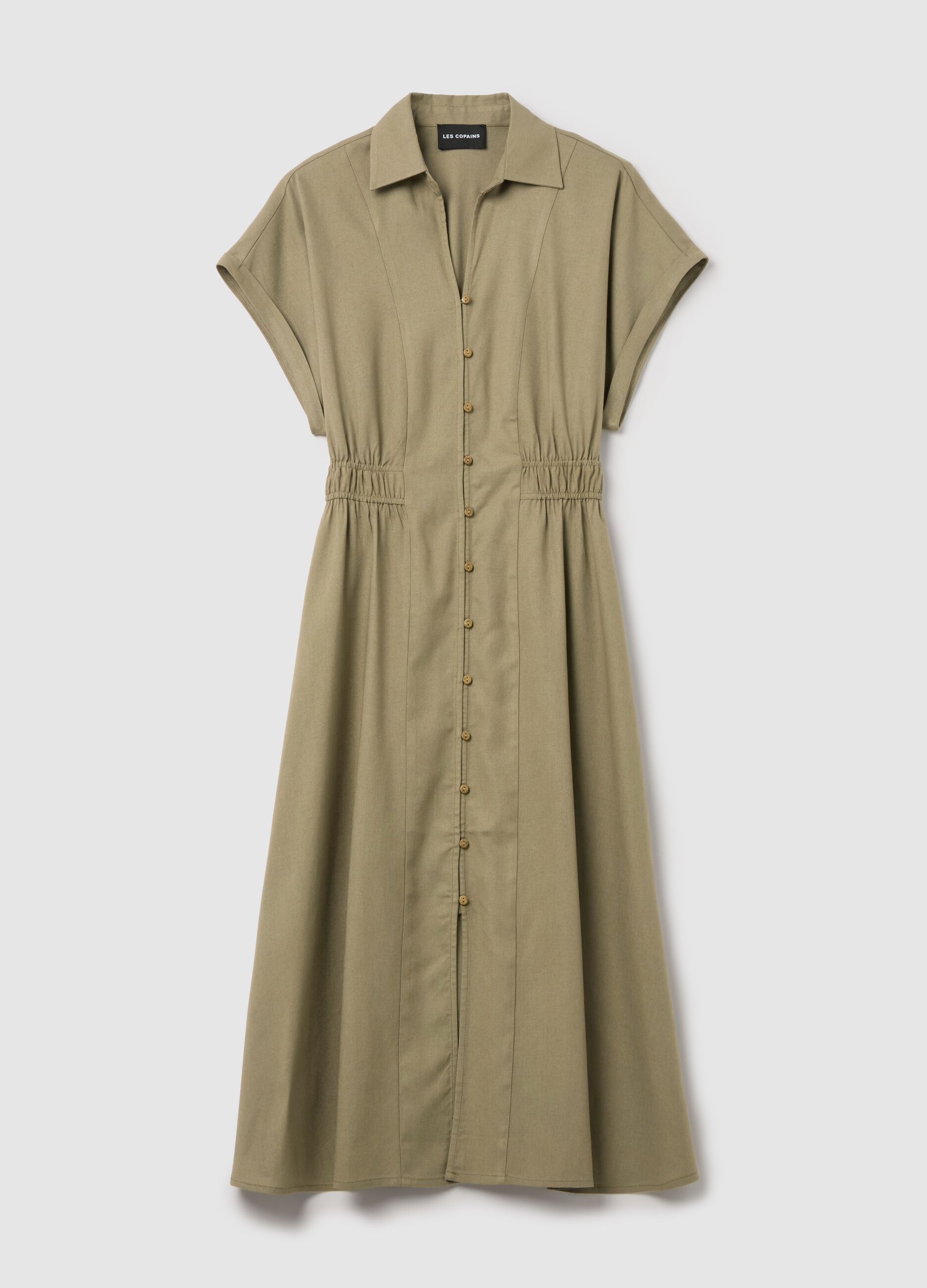 Short-sleeved shirt dress