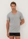 Grey Supima cotton regular-fit V-neck T-shirt_0