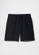 Cotton and linen blend shorts_3