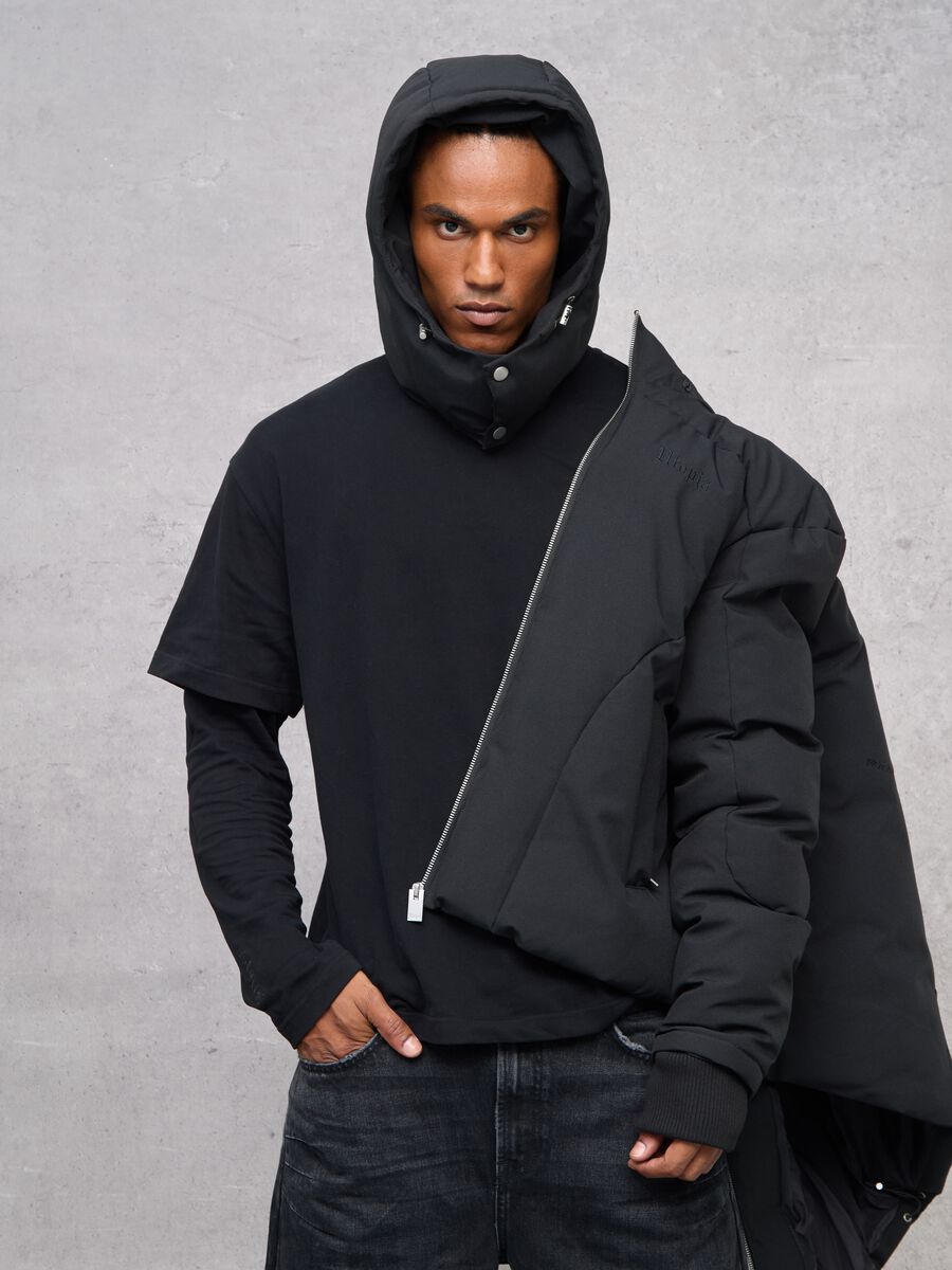 Technical Puffer Jacket Black_5