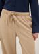 Beige viscose blend trousers with regular fit_3