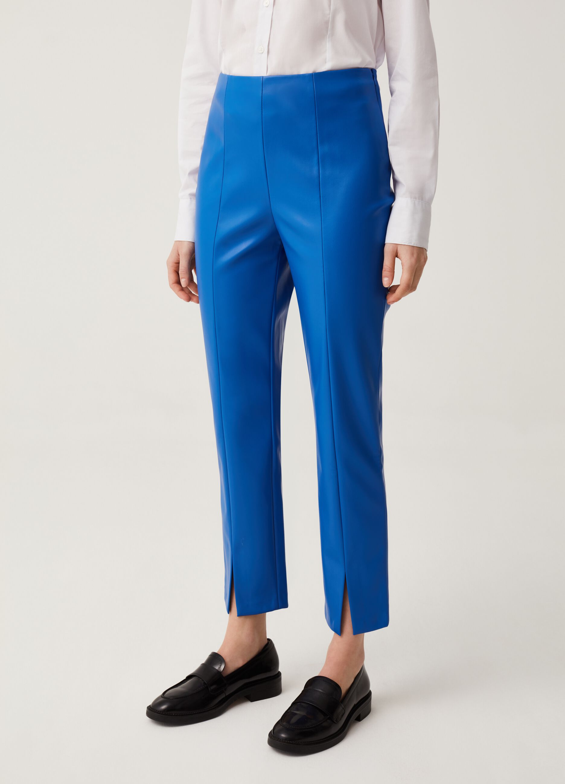 Leggings cropped effetto lucido_1