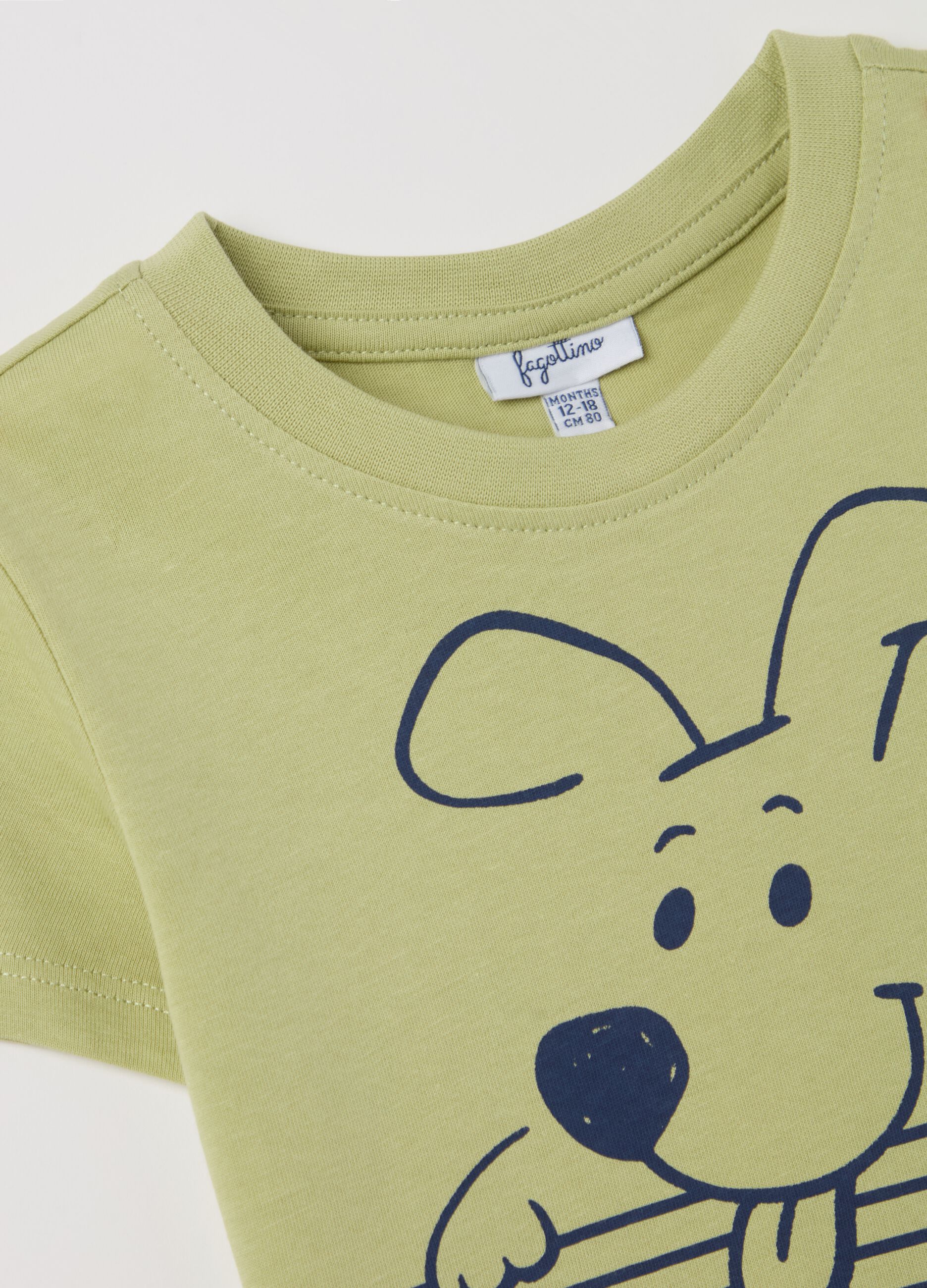 Cotton T-shirt with print