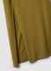 Abito midi verde in cotone elasticizzato con spacco laterale_5