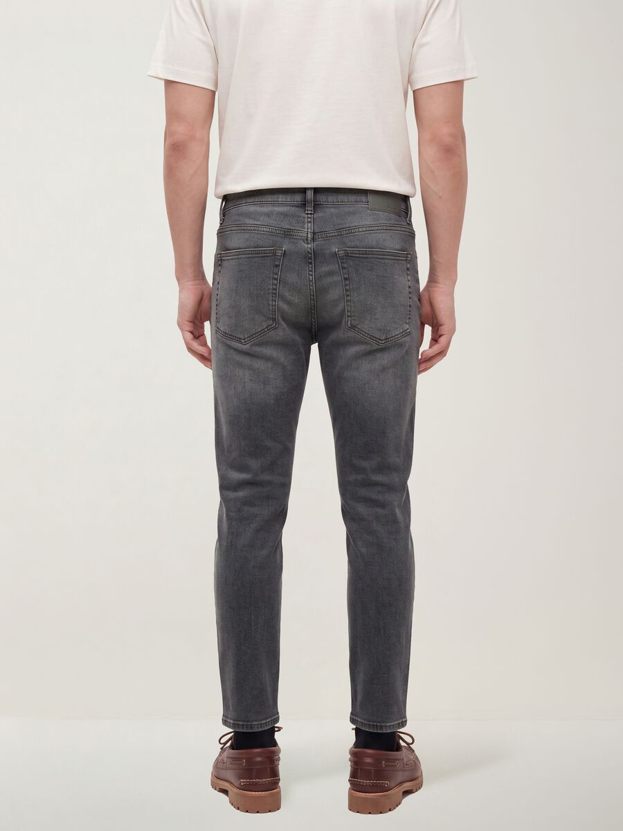 Grey slim-fit stretch cotton jeans_2