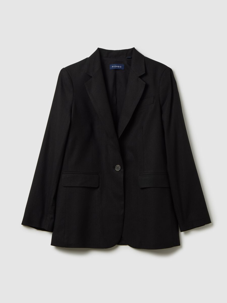 Regular Fit Black Blazer from Piombo_4