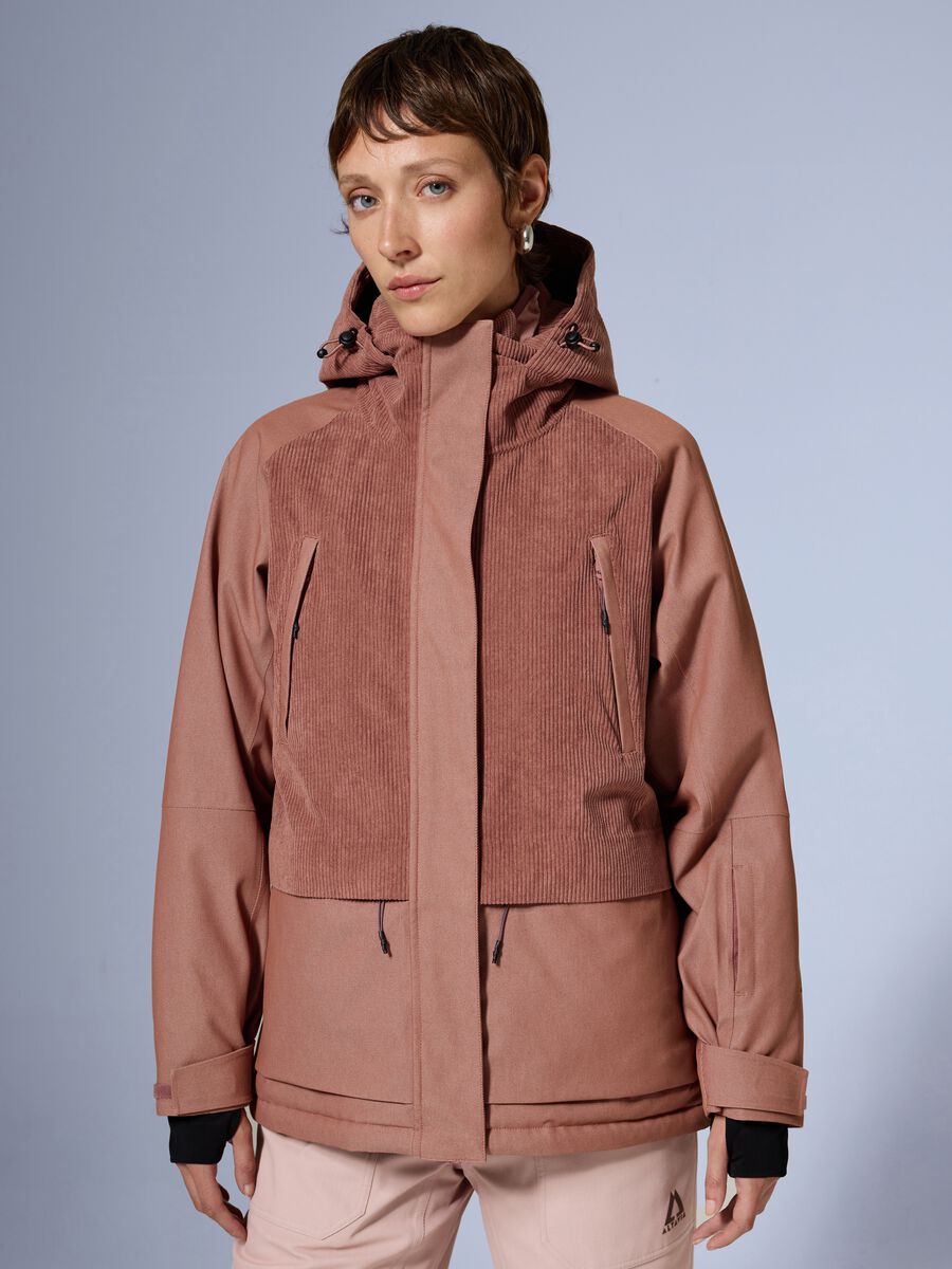 Ski jacket with velvet inserts ALTAVIA WITH DEBORAH COMPAGNONI_1