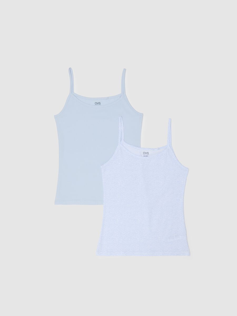 Pack of women's cotton tank tops in multicolour regular fit_4