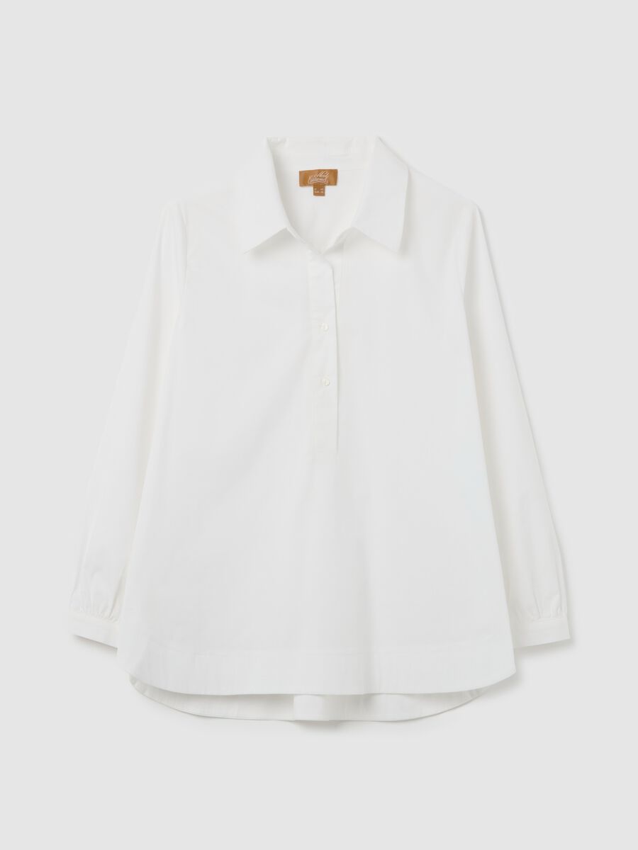 Maternity shirt with granddad neckline_4
