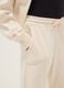 Girls' beige pure cotton trousers, regular fit_2