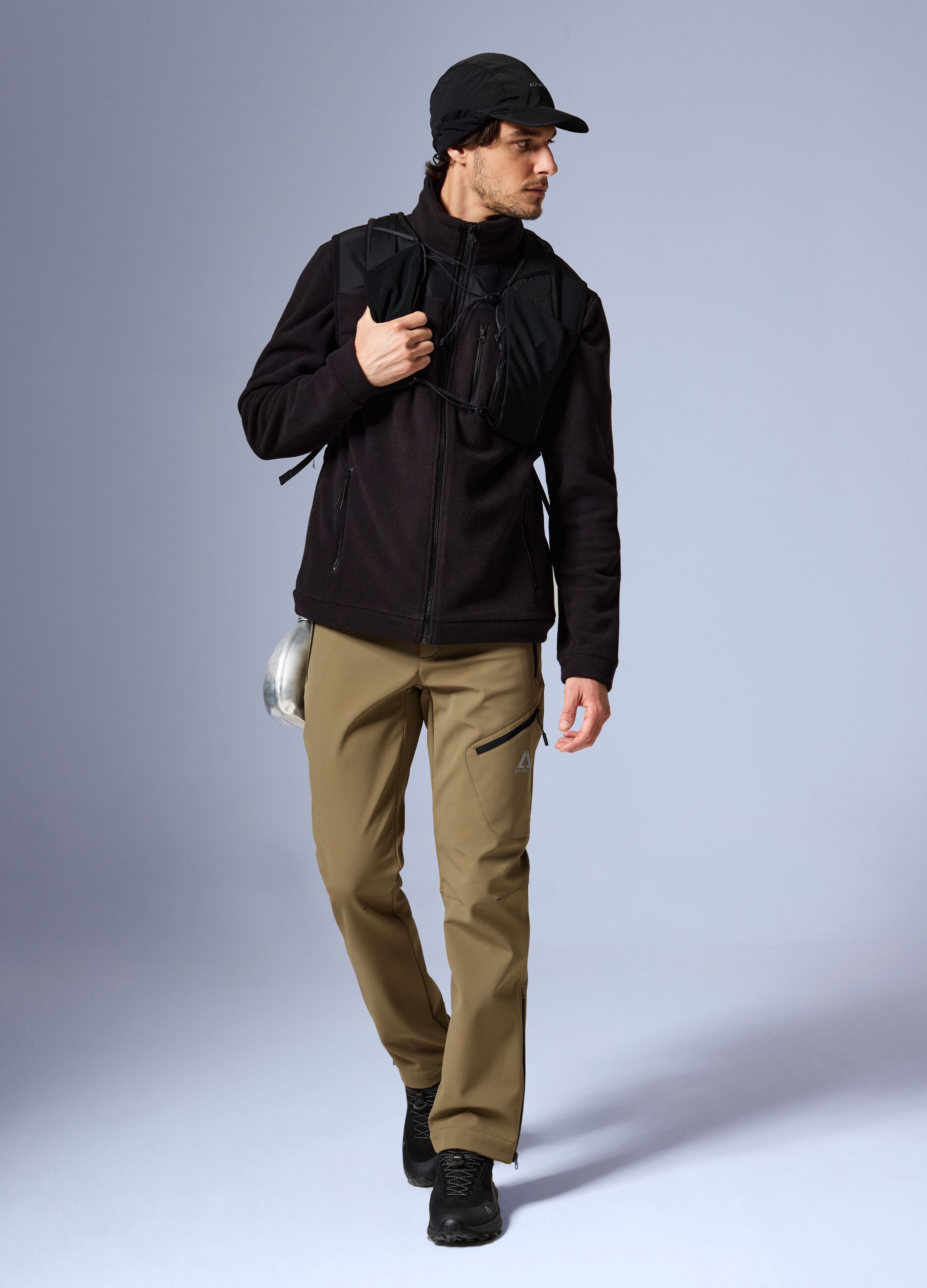Full zip fleece vest ALTAVIA WITH DEBORAH COMPAGNONI