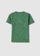 Green pure cotton regular fit t-shirt for boys with print_1