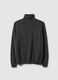Grey high-neck lambswool turtleneck regular fit_4