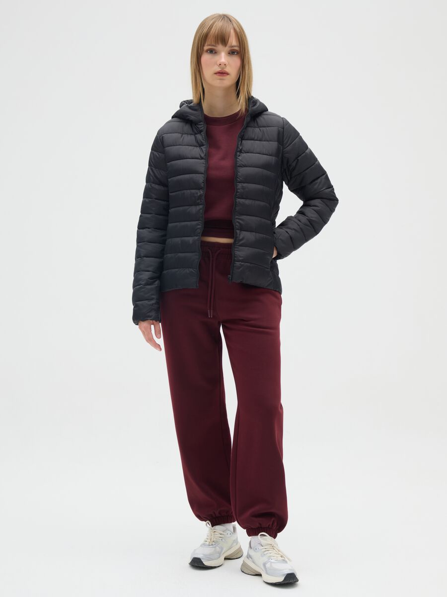 Giubbotto nero regular fit_1