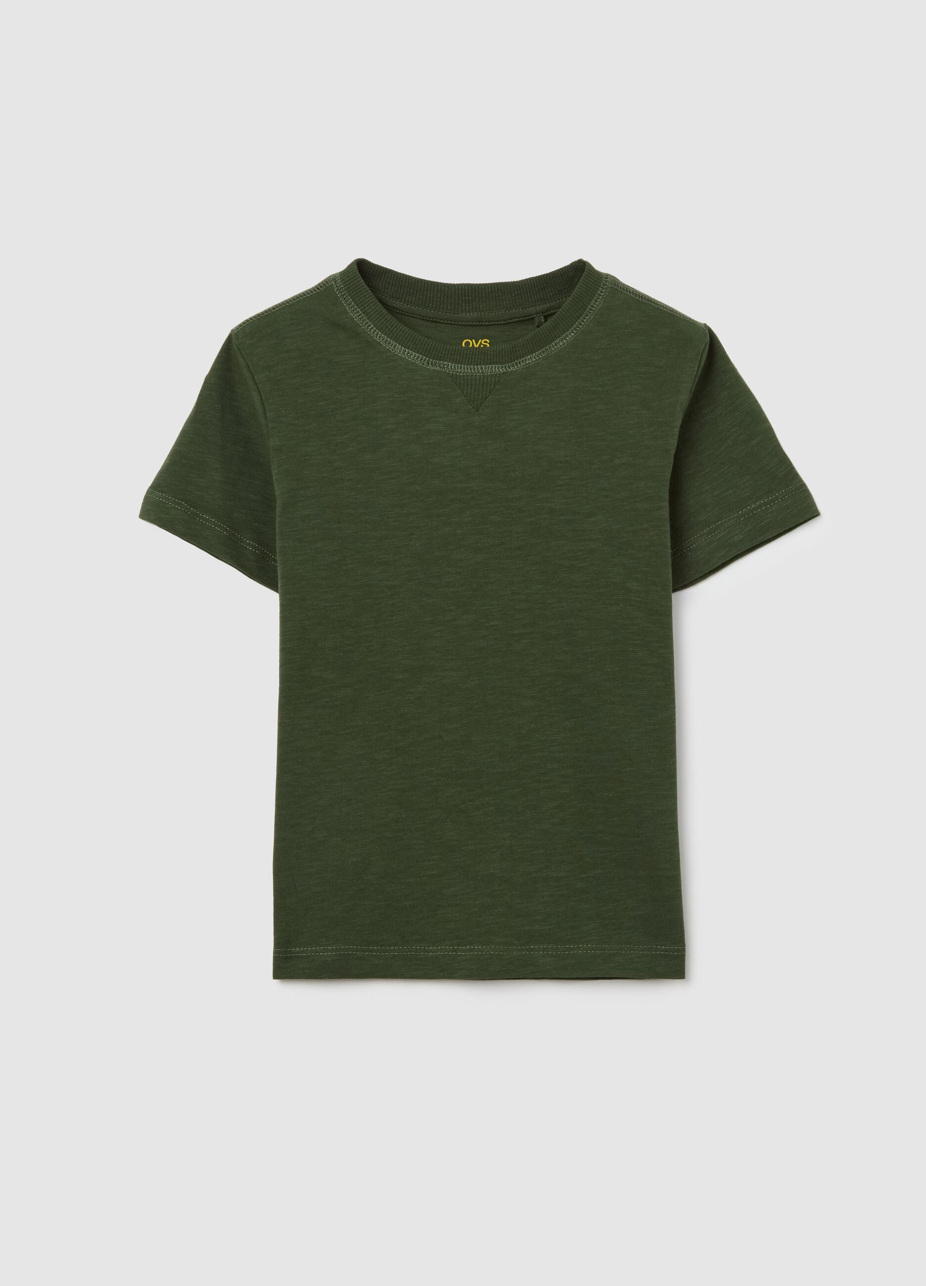 T-shirt in cotone con scollo rotondo