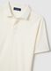 White short sleeve polo in pure cotton regular fit_5