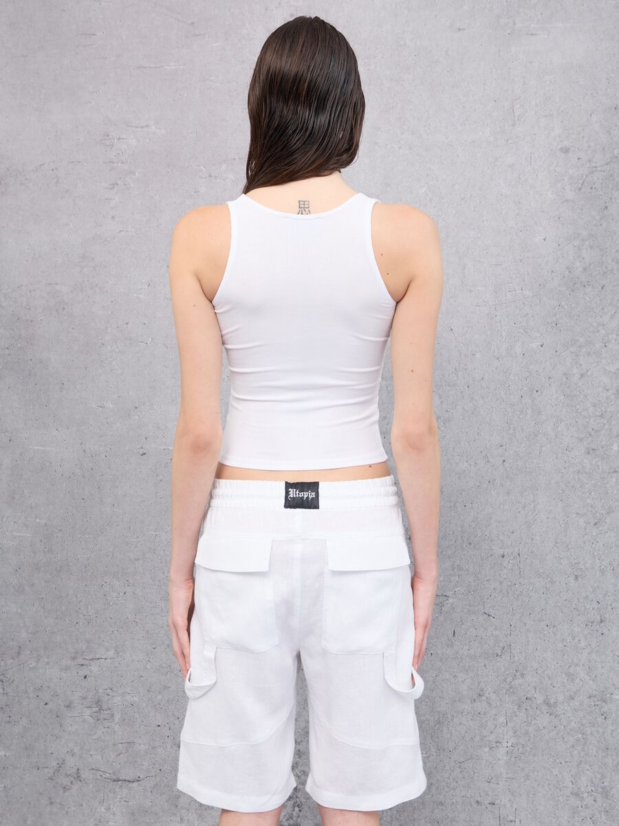 Tank Top Square Neck White_3