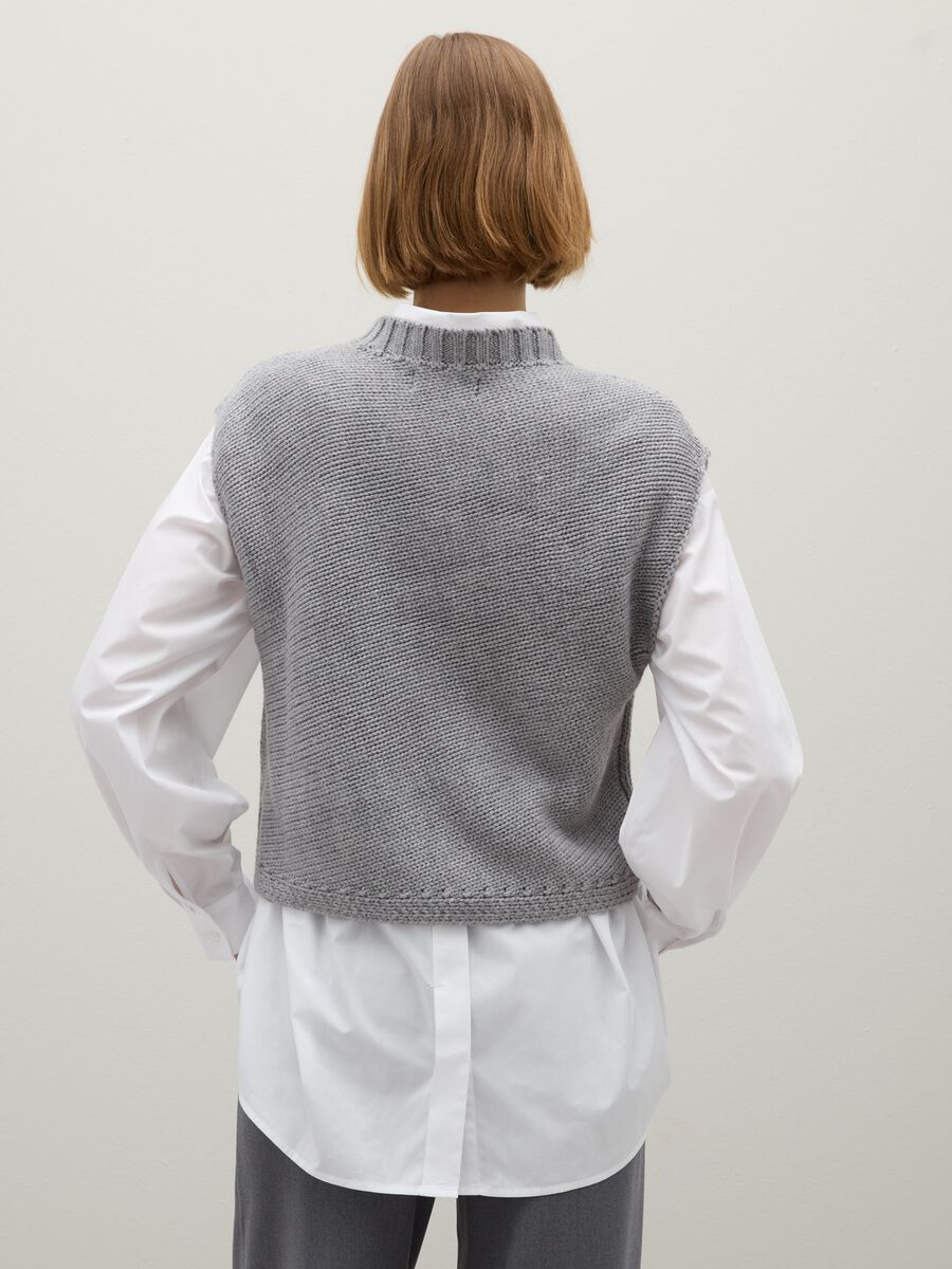 Gilet grigio oversize_2