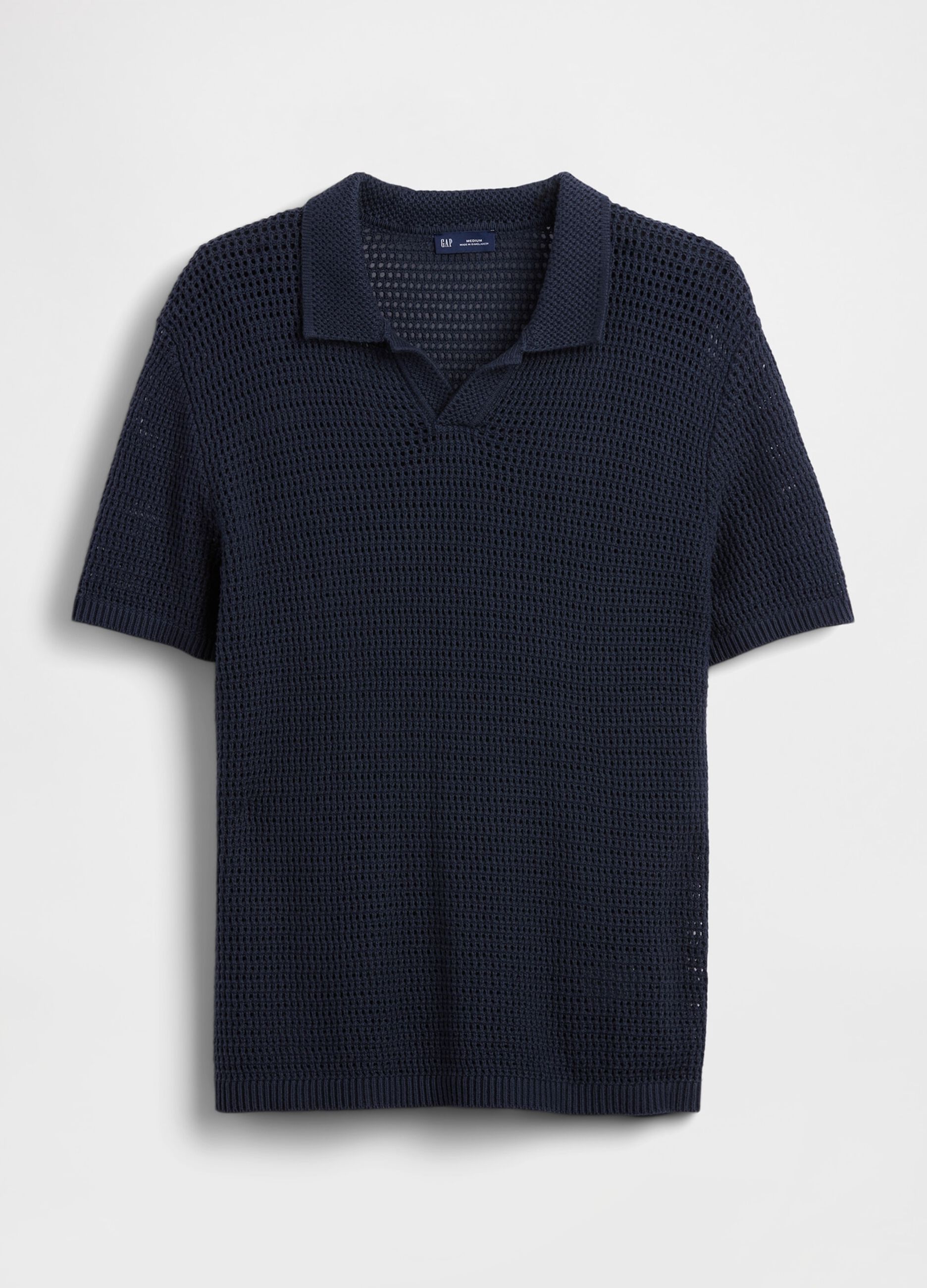 Pure cotton short-sleeve polo shirt