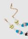 Multicoloured glass necklace with pendant_2