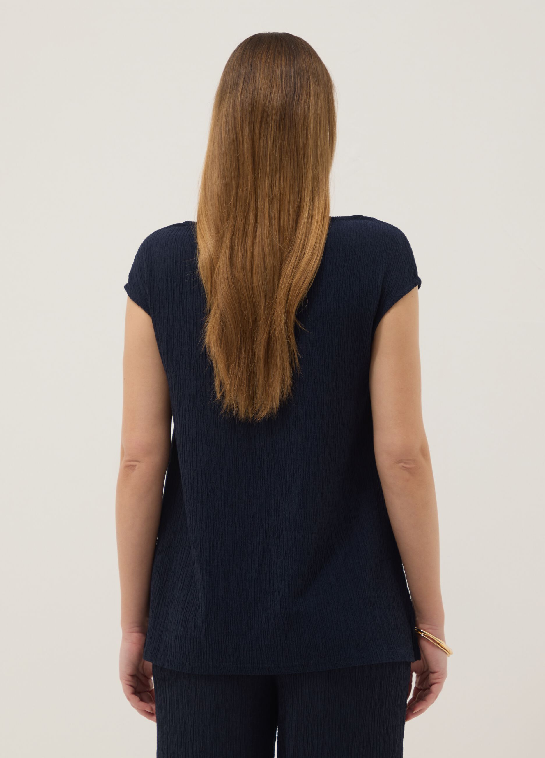 T-shirt premaman blu regular fit