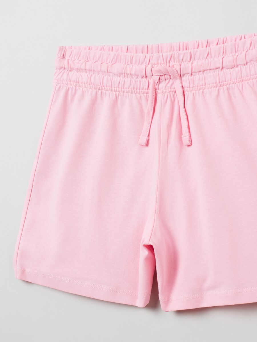 Shorts in jersey con coulisse_2