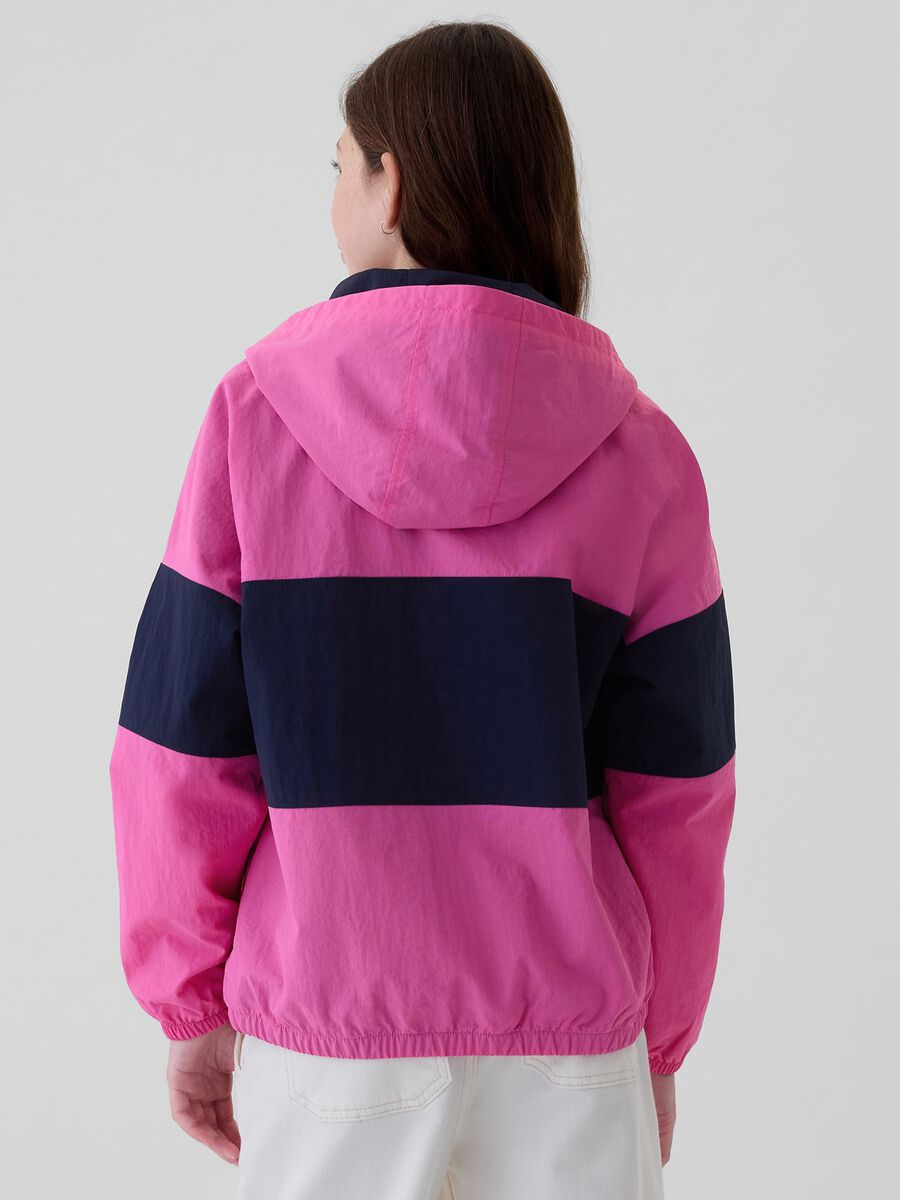 Short half-zip jacket in nylon_2