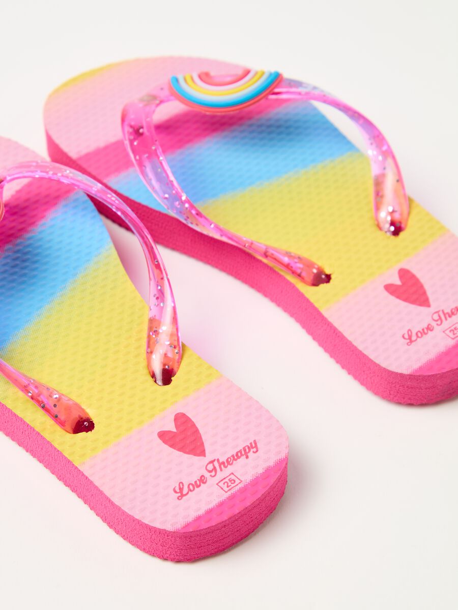 Sandals with glitter and rainbow_2
