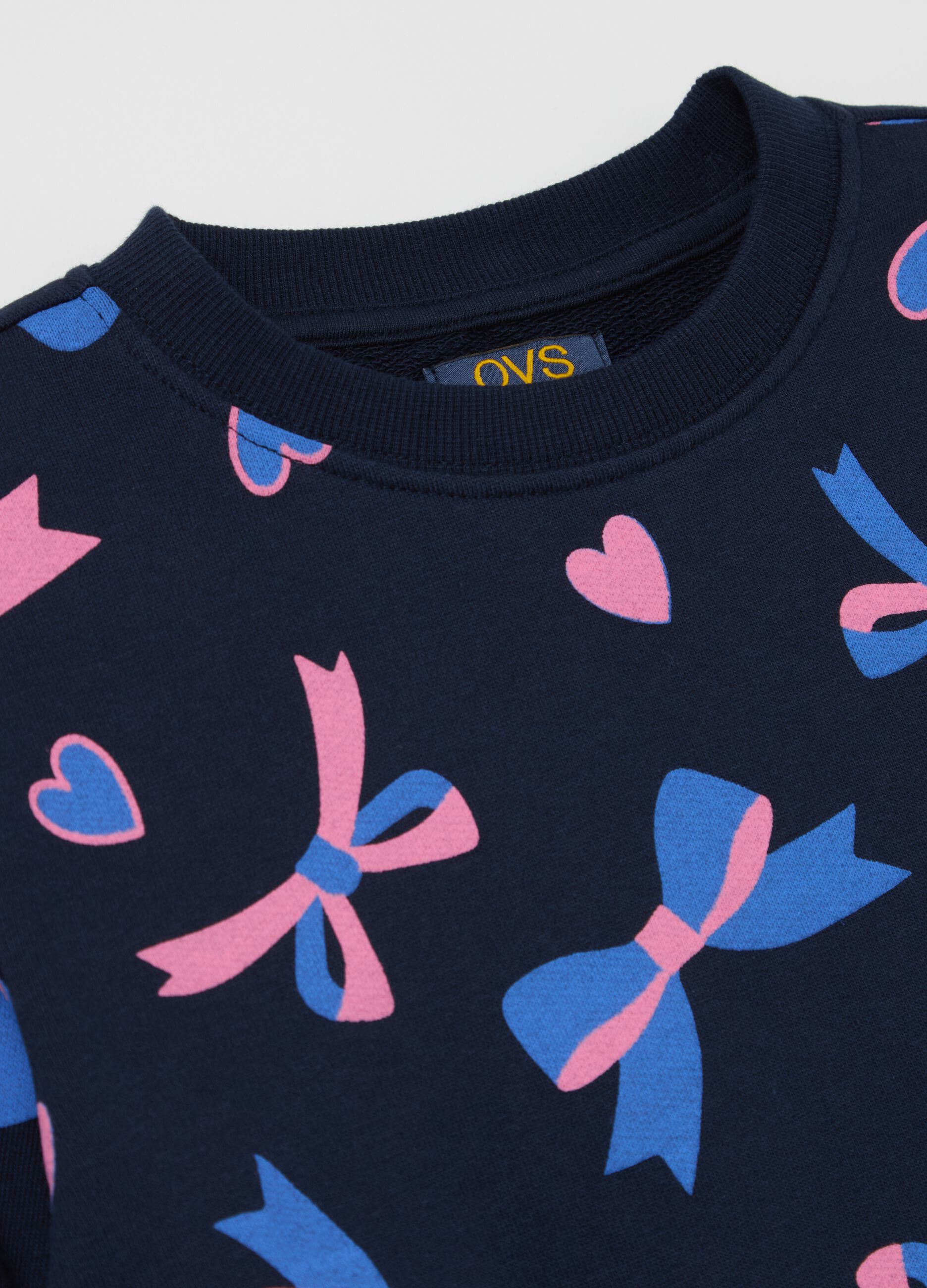 French terry sweatshirt with print