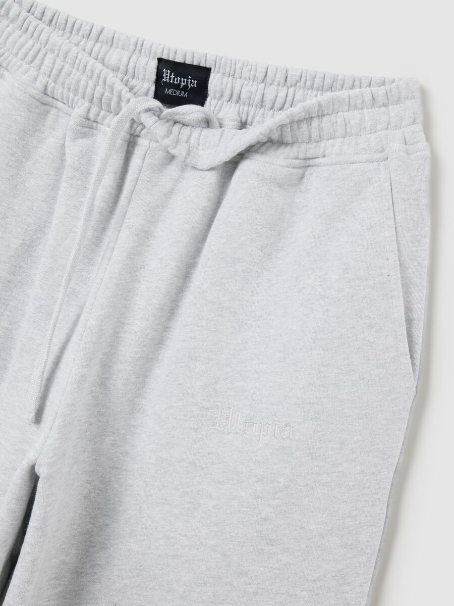 Perfect Grey Melange Sweatpants_6