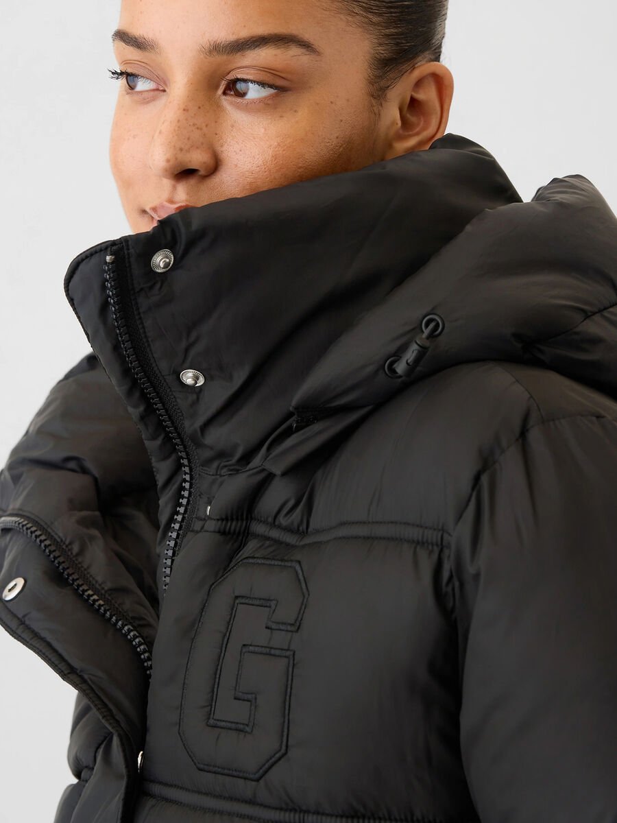 Short quilted down jacket with hood_3