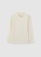 Children's beige regular fit stretch cotton jumper_0