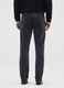 Black Stretch Cotton Regular Fit Cord Trousers_2