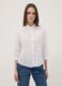 Camicia bianca traforata in puro cotone con collo coreano regular fit_2