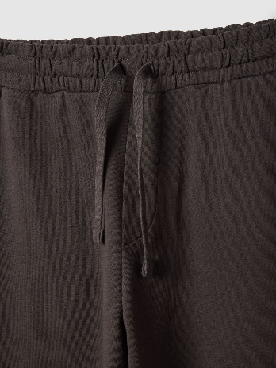 Regular Fit Brown Cotton Blend Trousers_1